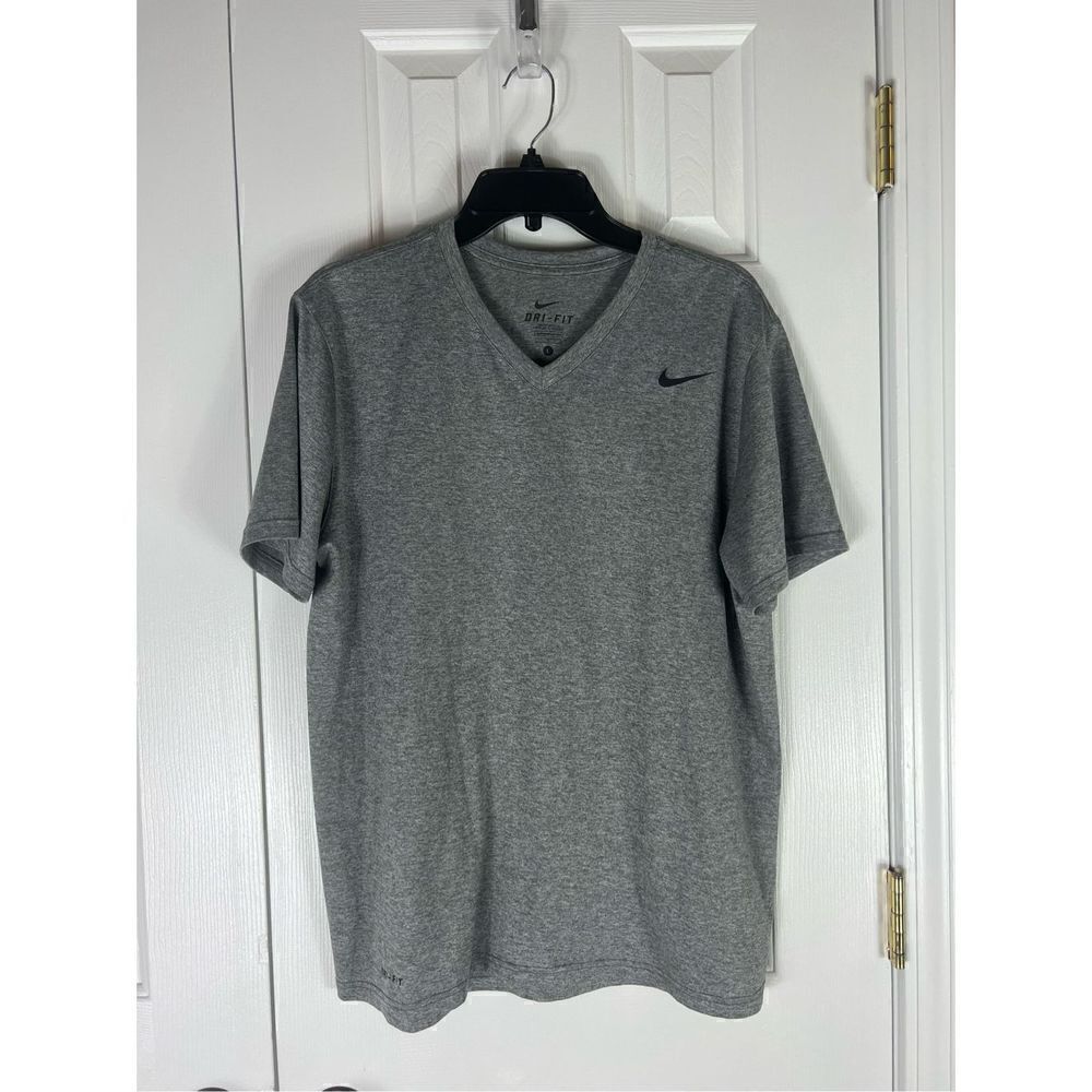 Nike Mens Grey Dri Fit Shirt Size L